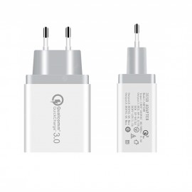 QC3.0 3-port USB Fast Wall Charger Power Adapter for Xiaomi / Huawei /Samsung