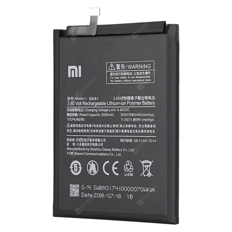 Original  Xiaomi Lithium Ion Polymer Battery for Xiaomi Redmi S2