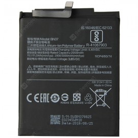 Original Xiaomi Lithium Ion Polymer Battery BN37 for Xiaomi Redmi 6 4.4V/2900MAH