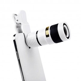 Universal 8X Optical Zoom Telescope Camera Lens Clip Mobile Phone Telescope for Xiaomi / Huawei / Samsung
