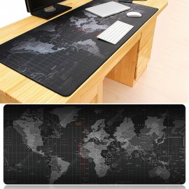 World Map Anti-skid Rubber Mouse Pad Oversized Non-slip Desktop Keyboard Mat