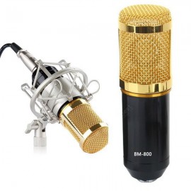 Professional Studio Condenser Sound Recording Microphone + Metal Shock Mount Kit