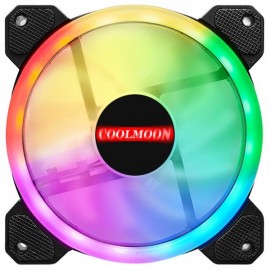 RGB Desktop Computer Mute Cooling Fan 4pcs with Remote