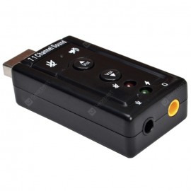 USB External 3D Stereo Sound Card 7.1