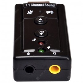 USB External 3D Stereo Sound Card 7.1