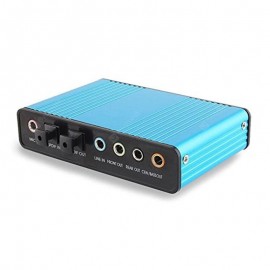 USB 6 Channel 5.1 External Optical Audio Sound Card