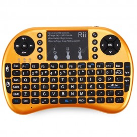 Rii i8+ Multi-function Mini 2.4GHz Wireless Touchpad Keyboard with Built-in Battery for HTPC