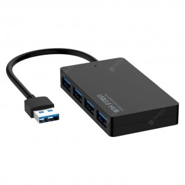 USB Hub 4-PORT USB 3.0 Hub Ultra Slim Data Hub 4 Ports Hub for mini Notebook PC USB Flash Drives Mobile HDD