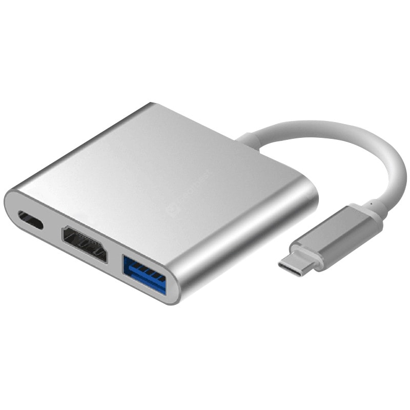 Type-C to HDMI / USB 3.0 / USB Type-C Adapter Converter