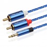 REXLIS AUX Male to Two RCA Extension Cable