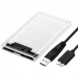 Transparent SSD Hard Drive Box 2.5 inch SATA Interface USB 3.0