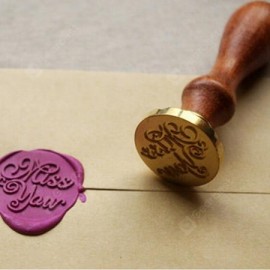 Retro Wax Seal Stamp with Wooden Handle