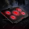 NUOXI 5 LED High Speed Fans Laptop Cooler Radiator Pad 17 inch