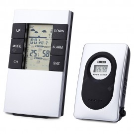 TS - H146 Wireless Weather Station Alarm Clock Barometer