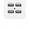 Portable Charging Station EU Plug with Universal Outlet and 4 USB Ports