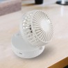 Portable USB 3 Winds Level Hanging Neck Fan with Mirror