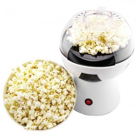 Simple White Automatic Popcorn Machine