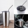 Practical 304 Stainless Steel Coffee Milk Tea Drink Straws Set