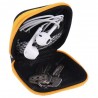 Portable  Zipper Hard Headphones Case PU Leather Earphone Storage Bag