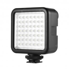 W49 Mini Interlock Camera LED Panel Light Dimmable Camcorder Video Lighting With Shoe Mount Adapter for Canon Nikon Sony