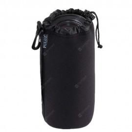 PULUZ Neoprene SLR Camera Lens Carrying Bag with Hook for Canon / Nikon / Sony