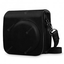 Protective Case for Fujifilm Instax Mini 8 Mini 8+ Mini 9 Instant Camera Premium Vegan Leather Bag Cover with Removable