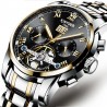 Swiss Solid Stainless Steel Men's Tourbillon Automatic Mechanical Watch