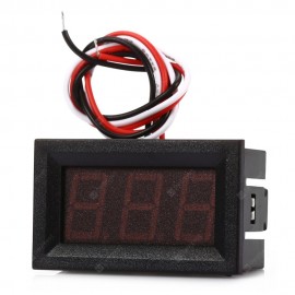 V27D D0 - 100V R 0.56 inch Red LED DC Voltmeter Module