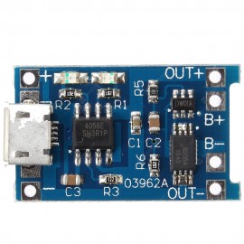 TP4056 5V 1A Micro USB 18650 Lithium Battery Charging Board