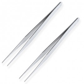 Tip Pointed Stainless Steel Tweezers 2PCS