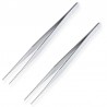 Tip Pointed Stainless Steel Tweezers 2PCS