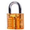 S - 65 Mini Transparent Practice Padlock + Credit Card Lock Pick Set Locksmith Tool