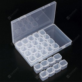 Plastic Transparent Grid Box Storage Organizer