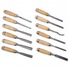 Wood Carving Knife Chisel Set 12 Pcs Sharp Woodworking Tools with Carrying Case Great for Beginners