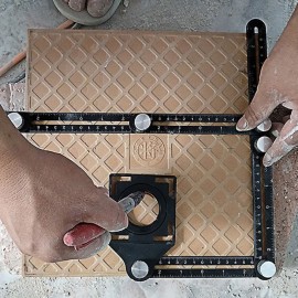 Six-folding Ruler Multi Angle Aluminum Alloy Measuring Tool