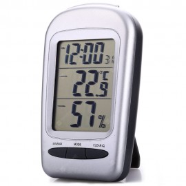 QF665 5 in 1 Digital Temperature Humidity Meter / Calendar / Clock / Alarm