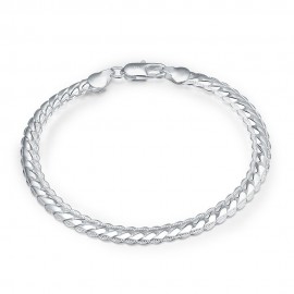 Snake Shape Alloy Chain Bracelet Gift for Men Charm Jewelry 5M