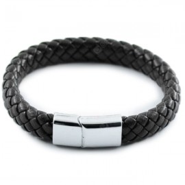 Trade Retro Leather Bracelet Simple Fashion Stainless Steel Magnet Suction Stone Buckle Bracelet