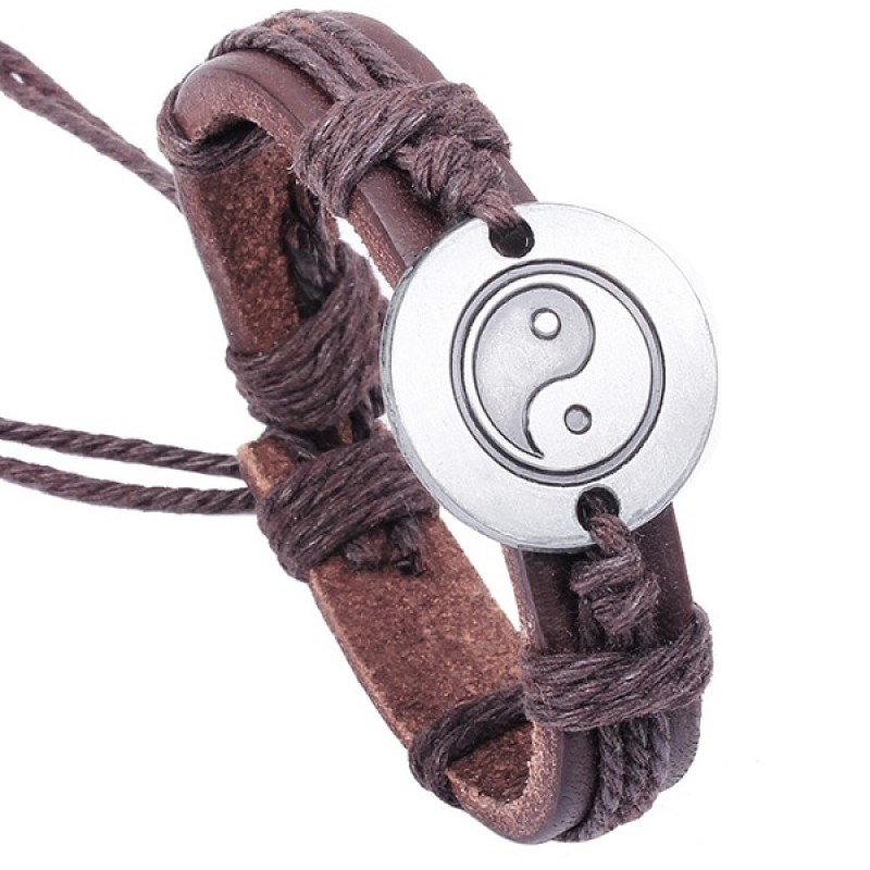 Personal Leather Alloy Bracelet