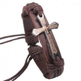 Wearable Bible Verse Cross Unisex Decor Bracelet
