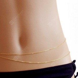 Simple Layered Alloy Belly Chain