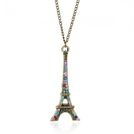 Rhinestone Eiffel Tower Sweater Chain