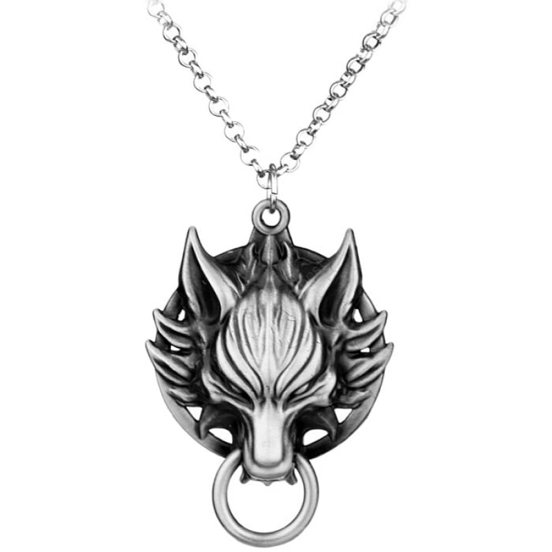 Wolf Head Necklace Retro Exaggerated Pendant Sweater Chain