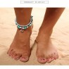 Vintage Double Layer Anklets Star Elephant Foot Bracelet Women Boho Anklet