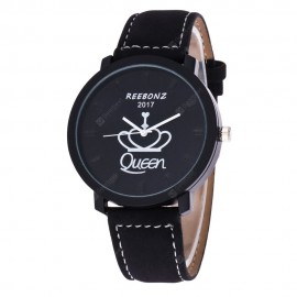 REEBONZ Fashion Leisure Personality KING QUEEN Male and Female Students Quartz Watch