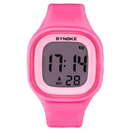 SYNOKE 66896 Waterproof Silicone Band Couple Electronic Watch