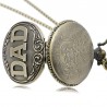 REEBONZ DAD Quartz Pocket Watch Necklace Pendant