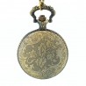 REEBONZ Steampunk Vintage Flower Quartz Pocket Watch Necklace Pendant46
