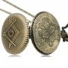 REEBONZ Steampunk Vintage G Quartz Pocket Watch Necklace Pendant