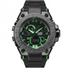 SMAEL 8003 Outdoor Sports Waterproof Double Display Luminous Military Watch with Box